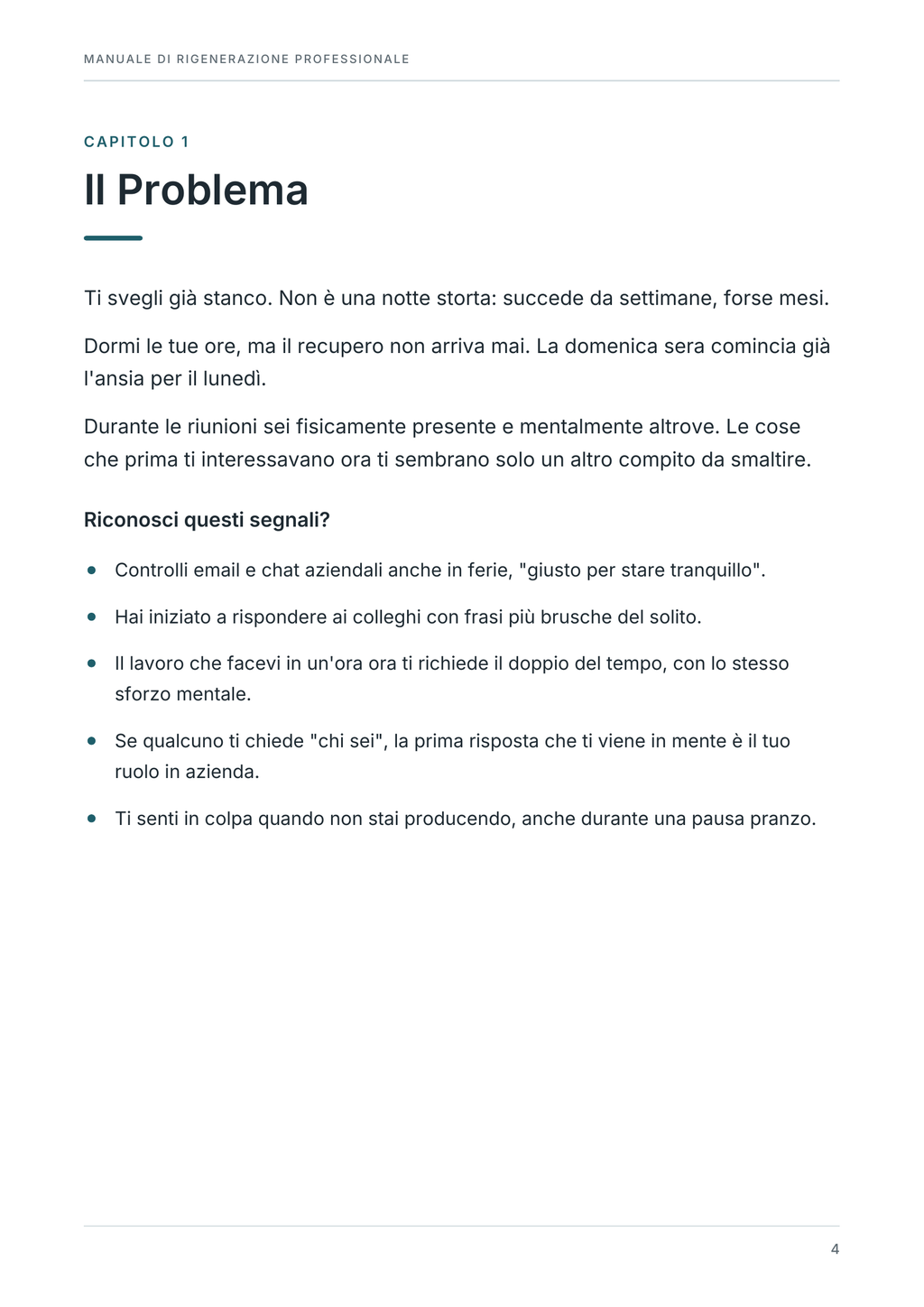 Manuale di Rigenerazione Professionale