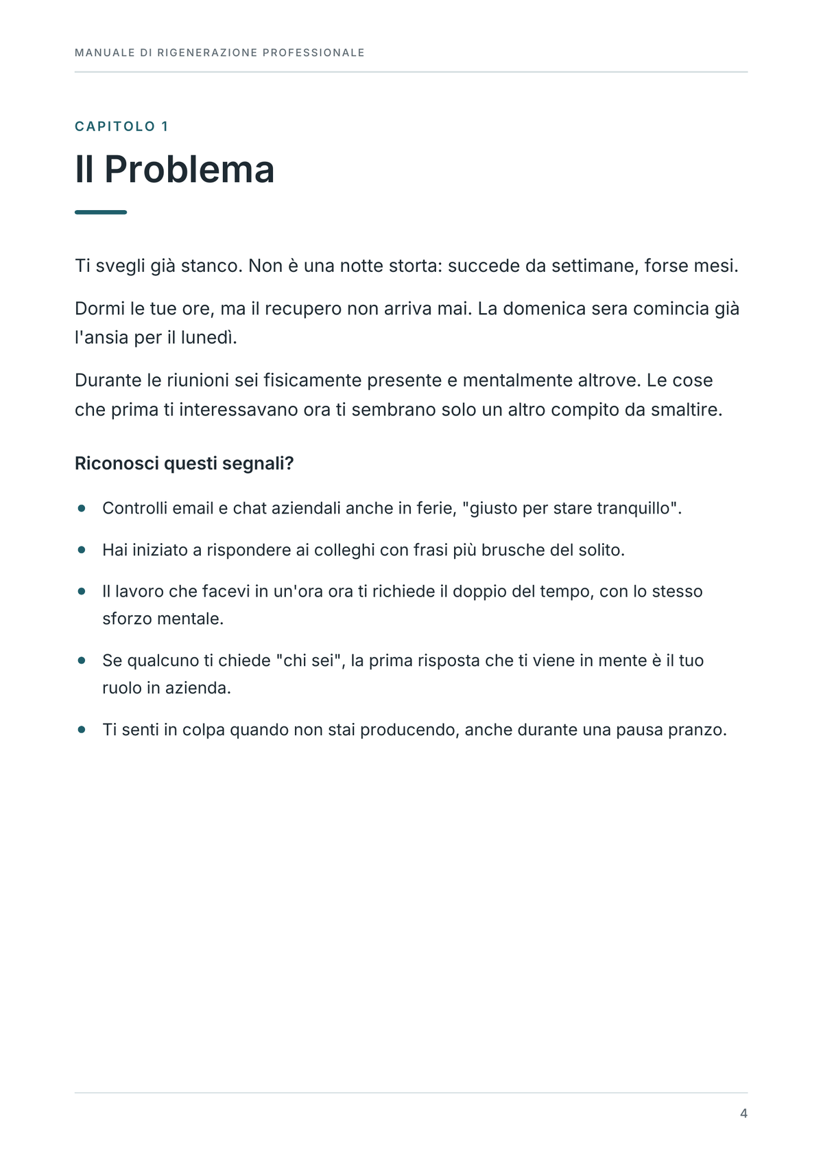 Manuale di Rigenerazione Professionale